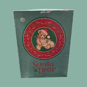 Vintage Current Santa Bear Christmas Puzzle 20 Inch Round 500 Pieces